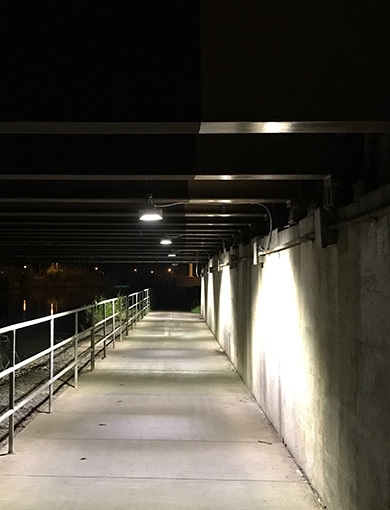 Foodlights under Bridge