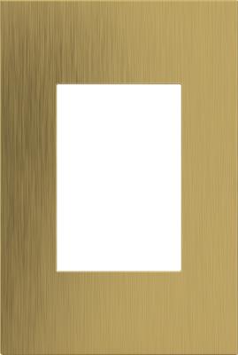 Legrand - AWC1G3BSB4 - adorne - One-Gang-Plus Screwless Wall Plate - Brushed Satin Brass