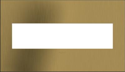 Legrand - AWC4GBSB4 - adorne - Four-Gang Screwless Wall Plate - Brushed Satin Brass