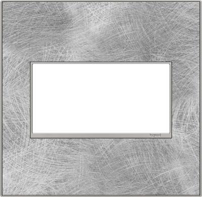 Legrand - AWM2GSP4 - adorne - Two-Gang Screwless Wall Plate - Spiraled Stainless