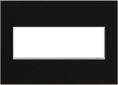 Legrand - AWM3GBLS4 - adorne - Three-Gang Screwless Wall Plate - Black Stainless