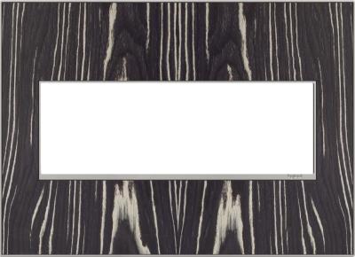Legrand - AWM3GMA4 - adorne - Three-Gang Screwless Wall Plate - Macassar