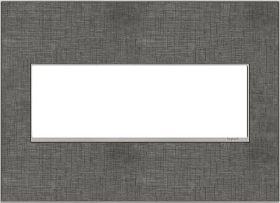 Legrand - AWM3GSL4 - adorne - Three-Gang Screwless Wall Plate - Slate Linen