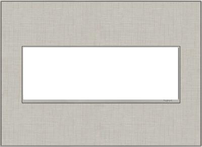 Legrand - AWM3GTL4 - adorne - Three-Gang Screwless Wall Plate - True Linen