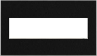 Legrand - AWM4GBLS4 - adorne - Four-Gang Screwless Wall Plate - Black Stainless