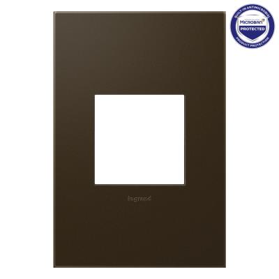 Legrand - AWP1G2BR6 - adorne - One-Gang Screwless Wall Plate with Microban - Bronze