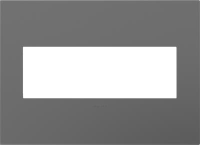 Legrand - AWP3GMG4 - adorne - Three-Gang Screwless Wall Plate with Microban - Magnesium