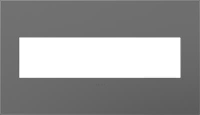 Legrand - AWP4GMG4 - adorne - Four-Gang Screwless Wall Plate with Microban - Magnesium