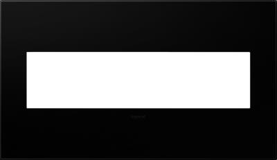 Legrand - AWP4GNK4 - adorne - Four-Gang Screwless Wall Plate - Black Ink