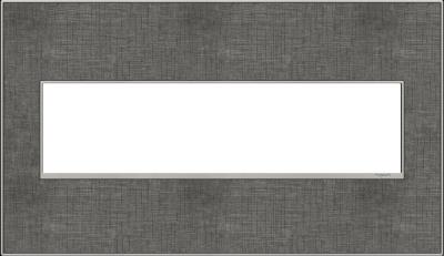 Legrand - AWM4GSL4 - adorne - Four-Gang Screwless Wall Plate - Slate Linen