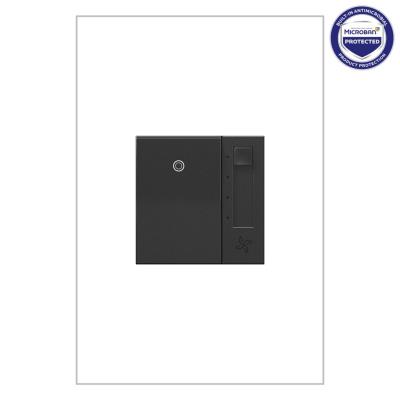 Legrand - AAFN4S16AG4 - adorne - Paddle Fan Speed Control Switch with Microban - Graphite
