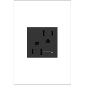Legrand - ARCH152G10 - adorne - 15A Tamper-Resistant Half-Controlled Outlet - Graphite