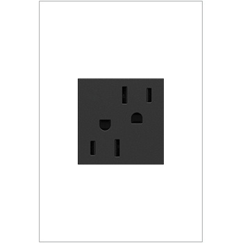 Legrand - ARTR152G4 - adorne - 15A Dual Tamper-Resistant Outlet - Graphite