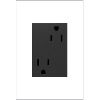 Legrand - ARTR153G4 - adorne - 15A Dual Tamper-Resistant Plus-Size Outlet - Graphite