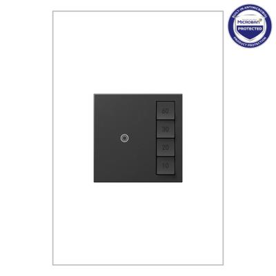 Legrand - ASTM2G2 - adorne - Timer Switch, Manual On/Timed Off with Microban - Graphite
