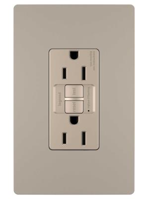 Legrand - 1597TRNICC4 - radiant - Tamper-Resistant 15A Duplex Self-Test GFCI Receptacles with SafeLock Protection - Nickel