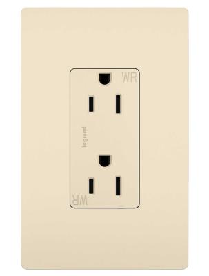 Legrand - 885TRWRLA - radiant - Outdoor Outlet - Light Almond