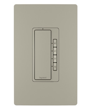 Legrand - RT2NICCV4 - radiant - 4-Button Digital Timer - Nickel