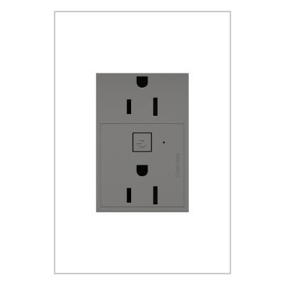 Legrand - WNAR153M1 - adorne - 15A Smart Outlet with Netatmo Plus-Size - Magnesium