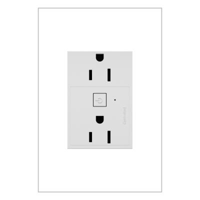 Legrand - WNAR153W1 - adorne - 15A Smart Outlet with Netatmo Plus-Size - White