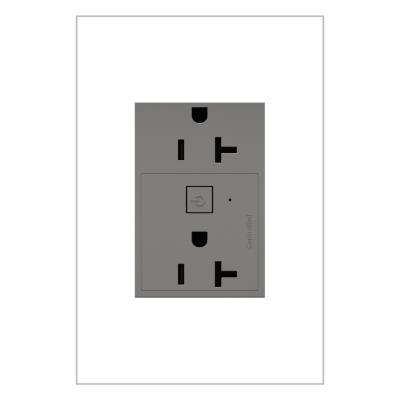 Legrand - WNAR203M1 - adorne - 20A Smart Outlet with Netatmo, Plus-Size - Magnesium