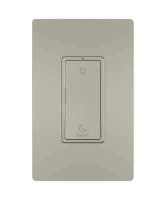 Legrand - WNRL43NI - radiant - Wireless Wake/Sleep Smart Switch, with Netatmo - Nickel