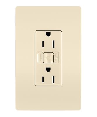 Legrand - WNRR15LA - radiant - Smart 15A Outlet with Netatmo - Light Almond