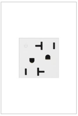 Legrand - ARCD202W10 - adorne - 20A Tamper-Resistant Dual-Controlled Outlet - White