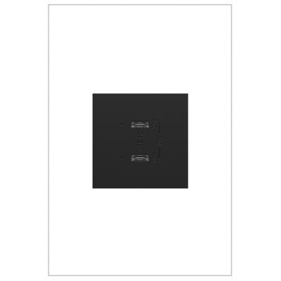 Legrand - ARUSB30PDG4 - adorne - Ultra-Fast Plus Power Delivery USB Type-C/C Outlet Module - Graphite