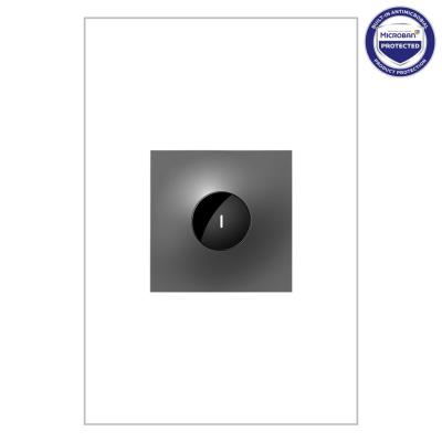 Legrand - ASWV2032M2 - adorne - 20A Wave Switch with Microban - Magnesium