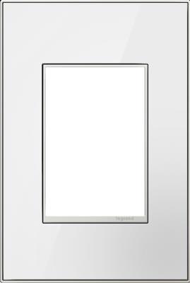 Legrand - AWM1G3MWW4 - adorne - One-Gang+ Screwless Wall Plate - Mirror White
