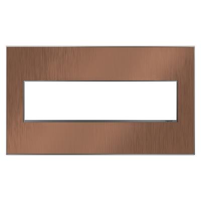 Legrand - AWM4GCU4 - adorne - Four-Gang Screwless Wall Plate - Copper