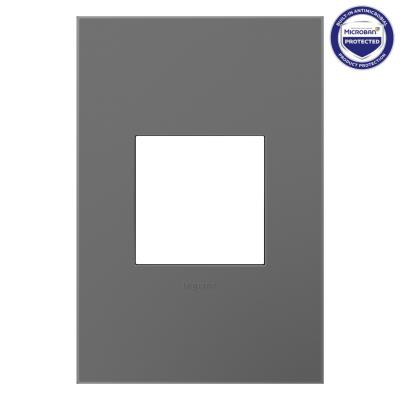 Legrand - AWP1G2MG6 - adorne - One-Gang Screwless Wall Plate with Microban - Magnesium