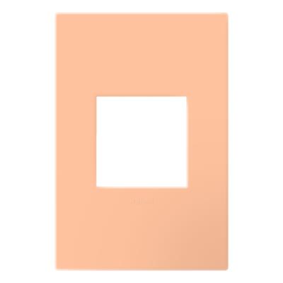 Legrand - AWP1G2PY - adorne - One-Gang-Plus Screwless Wall Plate with Microban - Peachy