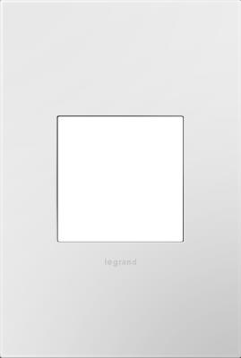 Legrand - AWP1G2WH6 - adorne - One-Gang Screwless Wall Plate with Microban - Gloss White