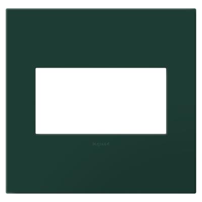 Legrand - AWP2GEG - adorne - Two-Gang Screwless Wall Plate with Microban - Evergreen