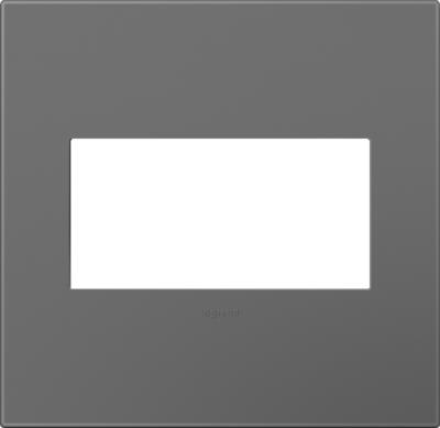 Legrand - AWP2GMG4 - adorne - Two-Gang Screwless Wall Plate with Microban - Magnesium