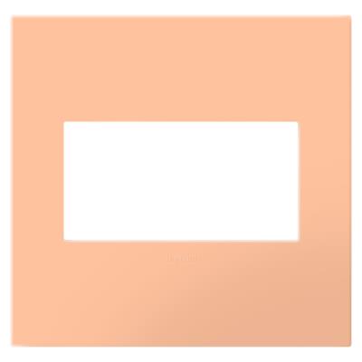 Legrand - AWP2GPY - adorne - Two-Gang Screwless Wall Plate with Microban - Peachy