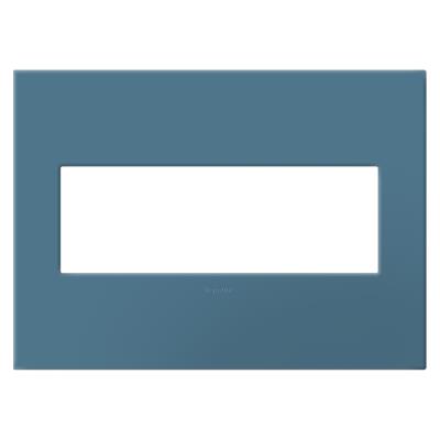 Legrand - AWP3GMY - adorne - Three-Gang Screwless Wall Plate with Microban - Mystic