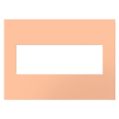 Legrand - AWP3GPY - adorne - Three-Gang Screwless Wall Plate with Microban - Peachy
