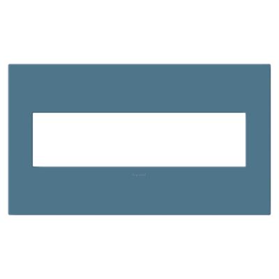 Legrand - AWP4GMY - adorne - Four-Gang Screwless Wall Plate with Microban - Mystic
