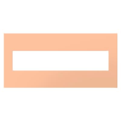 Legrand - AWP5GPY - adorne - Five-Gang Screwless Wall Plate with Microban - Peachy
