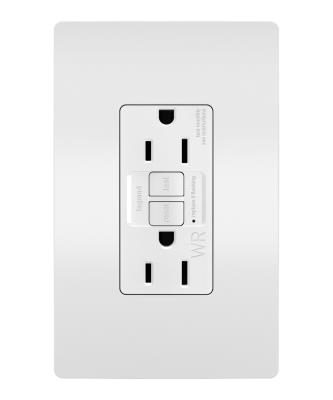 Legrand - 1597TRWRW - radiant - Tamper-Resistant Weather-Resistant 15A Duplex Self-Test GFCI Receptacles with SafeLock Protection - White