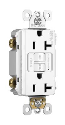 Legrand - 2097TRW - radiant - Tamper-Resistant 20A Duplex Self-Test GFCI Receptacle with SafeLock Protection - White