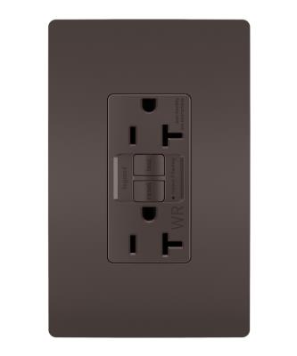 Legrand - 2097TRWR - radiant - Tamper-Resistant Weather-Resistant 20A Duplex Self-Test GFCI Receptacles with SafeLock Protection - Brown