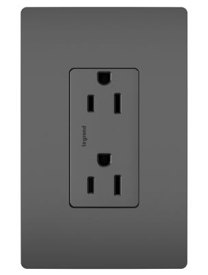 Legrand - 885TRBK - radiant - Tamper-Resistant Outlet - Black