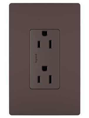 Legrand - 885TRDBCC12 - radiant - Tamper-Resistant Outlet - Dark Bronze