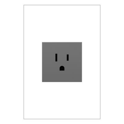 Legrand - ARTR151M10 - adorne - 15A Single Tamper-Resistant Outlet - Magnesium