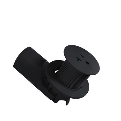 Legrand - CP498TR20BK - radiant - Single Kitchen Countertop Outlet TR 20A 125V - Black