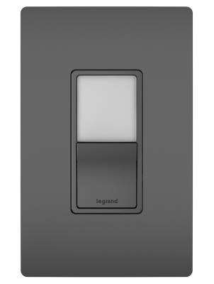 Legrand - NTL873BKCC6 - radiant - Single Pole/3-Way Switch with Night Light - Black